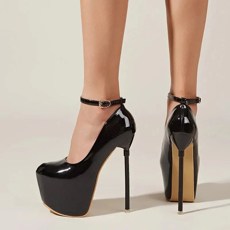 17CM Extreme High Heels Women Party Wedding Banquet Stiletto Shoes