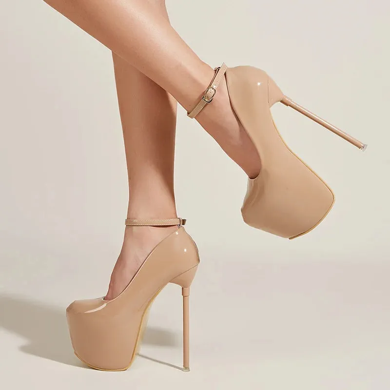 17CM Extreme High Heels Women Party Wedding Banquet Stiletto Shoes