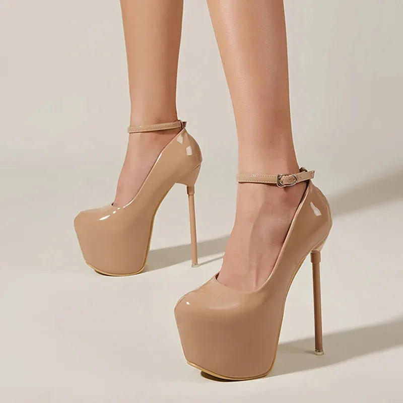 17CM Extreme High Heels Women Party Wedding Banquet Stiletto Shoes