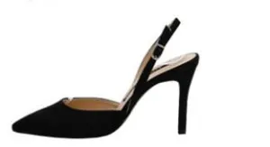 2020 Hot Sale Shoes Woman Thin High Heels Point Toe Slingbacks Solid Flock Office Ladies Work Sexy Dress Sandals Wedding Heels