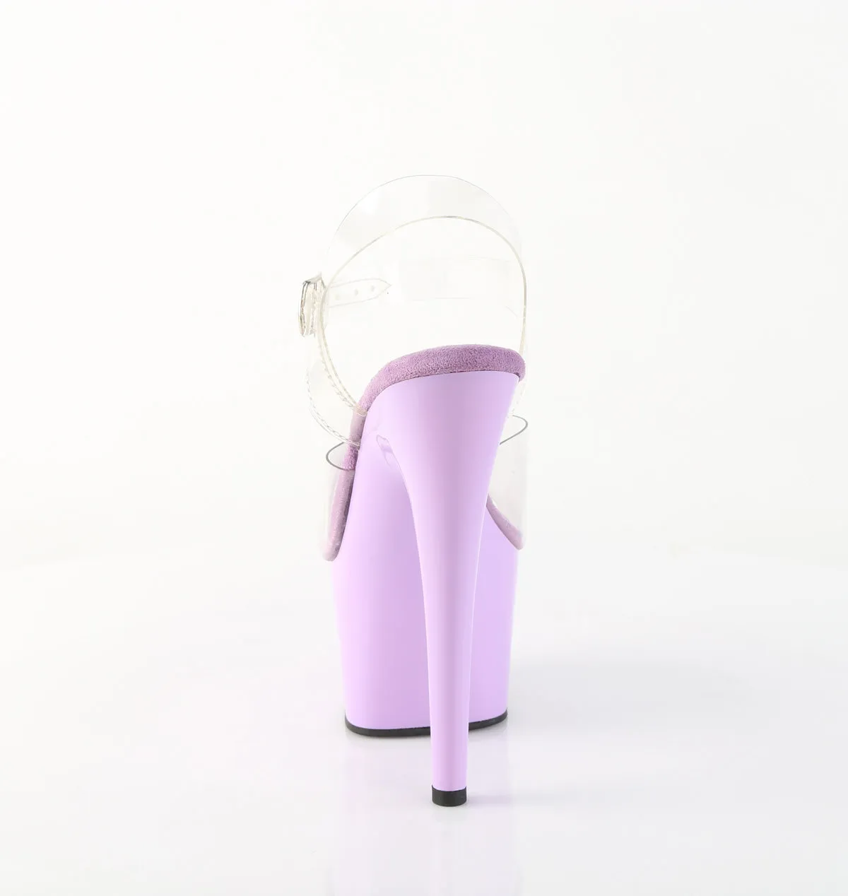 7 Inch Heel ADORE-708 Clear Lavender