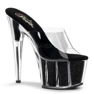 ADORE-701G  Clear/Black Glitter