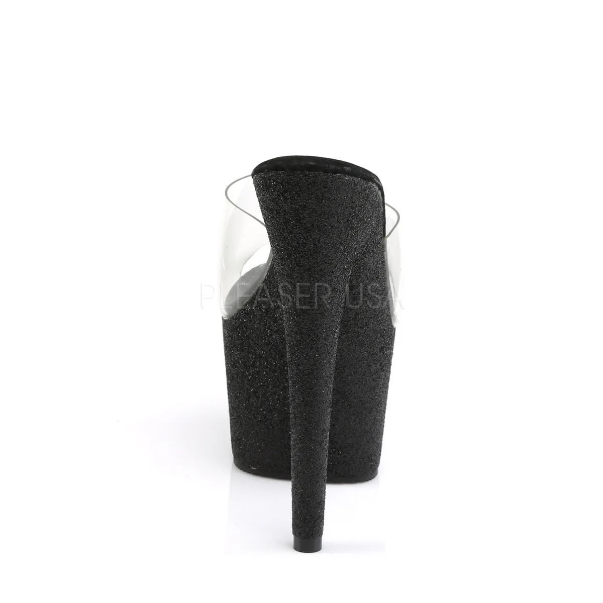 ADORE-701SDG  Clear/Black Glitter