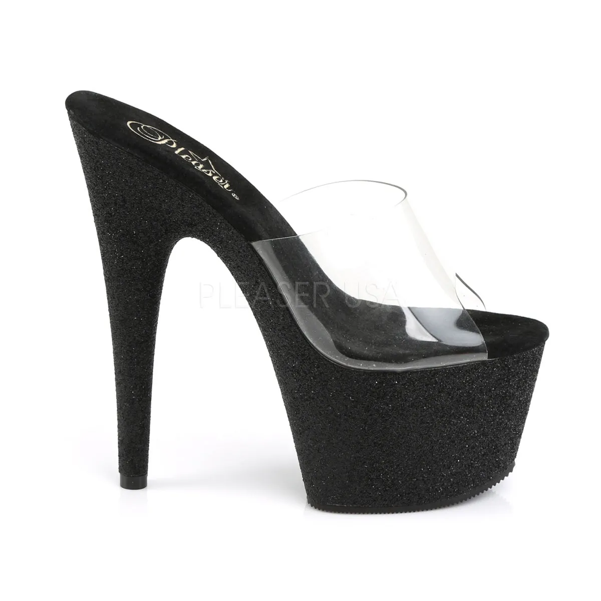 ADORE-701SDG  Clear/Black Glitter