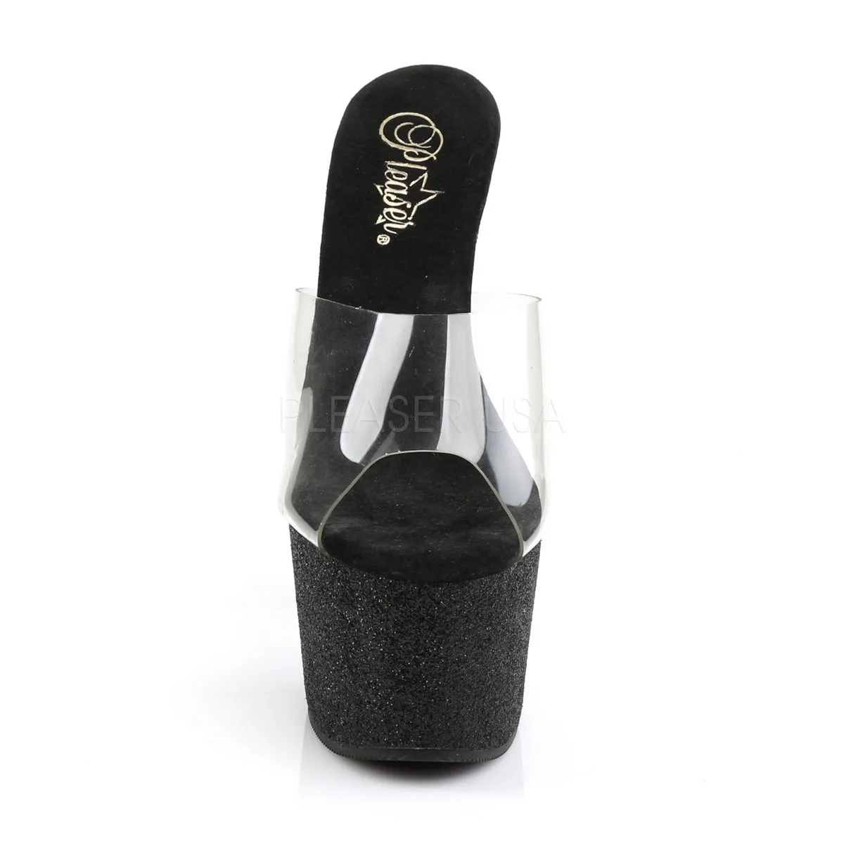 ADORE-701SDG  Clear/Black Glitter