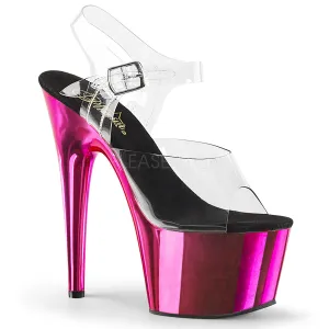 ADORE-708  Clear/Hot Pink Chrome