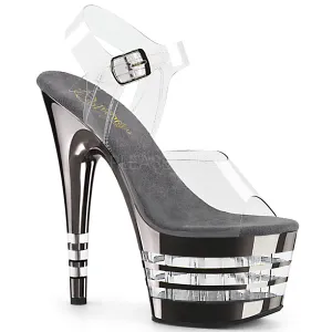 ADORE-708CHLN  Clear/Pewter Chrome