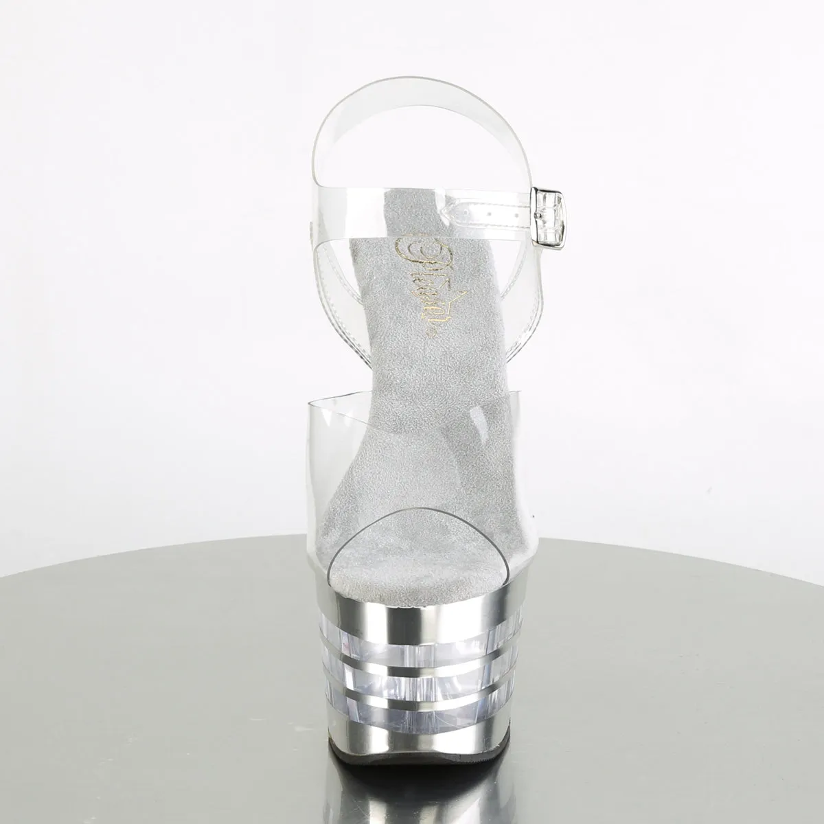 ADORE-708CHLN  Clear/Silver Chrome