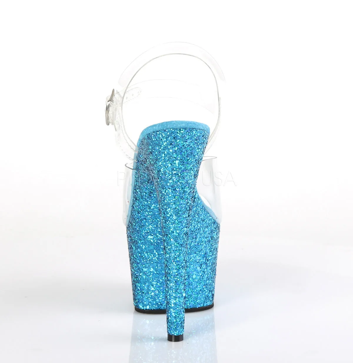 ADORE-708LG  Clear/Aqua Multi Glitter