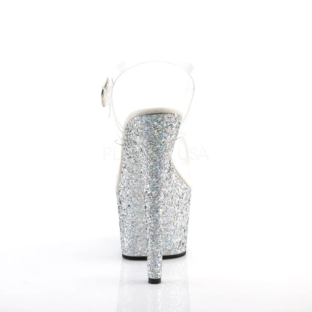 ADORE-708LG  Clear/Silver Multi Glitter