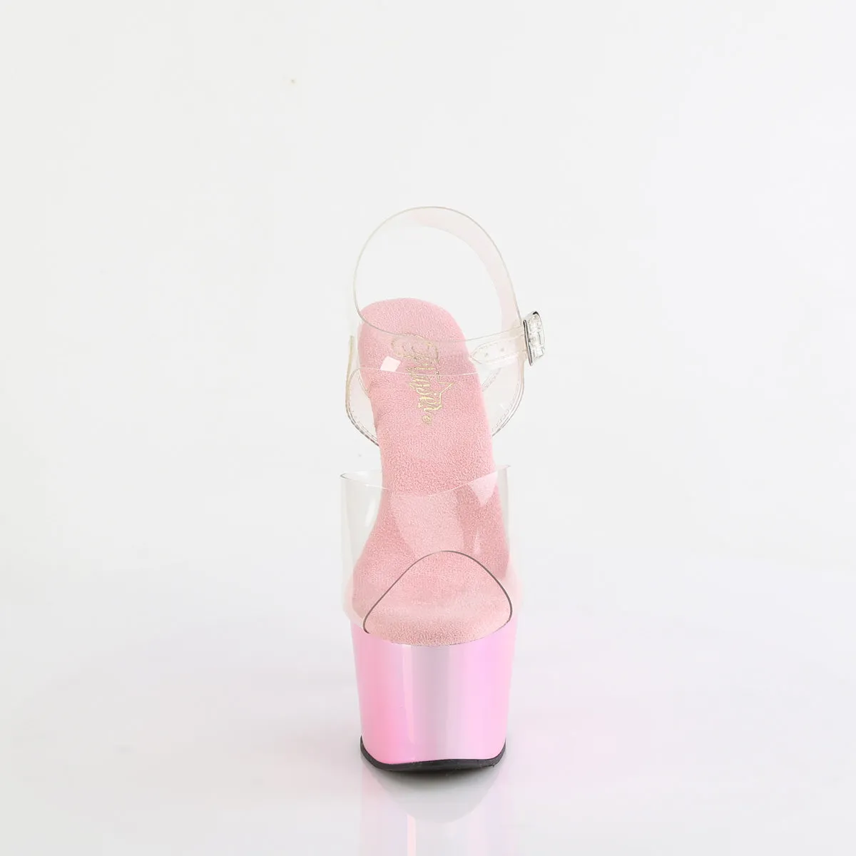 ADORE-708LQ  Clear/Liquid Baby Pink Hologram