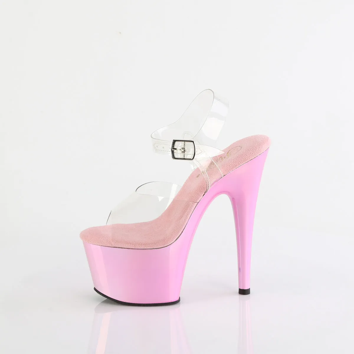 ADORE-708LQ  Clear/Liquid Baby Pink Hologram