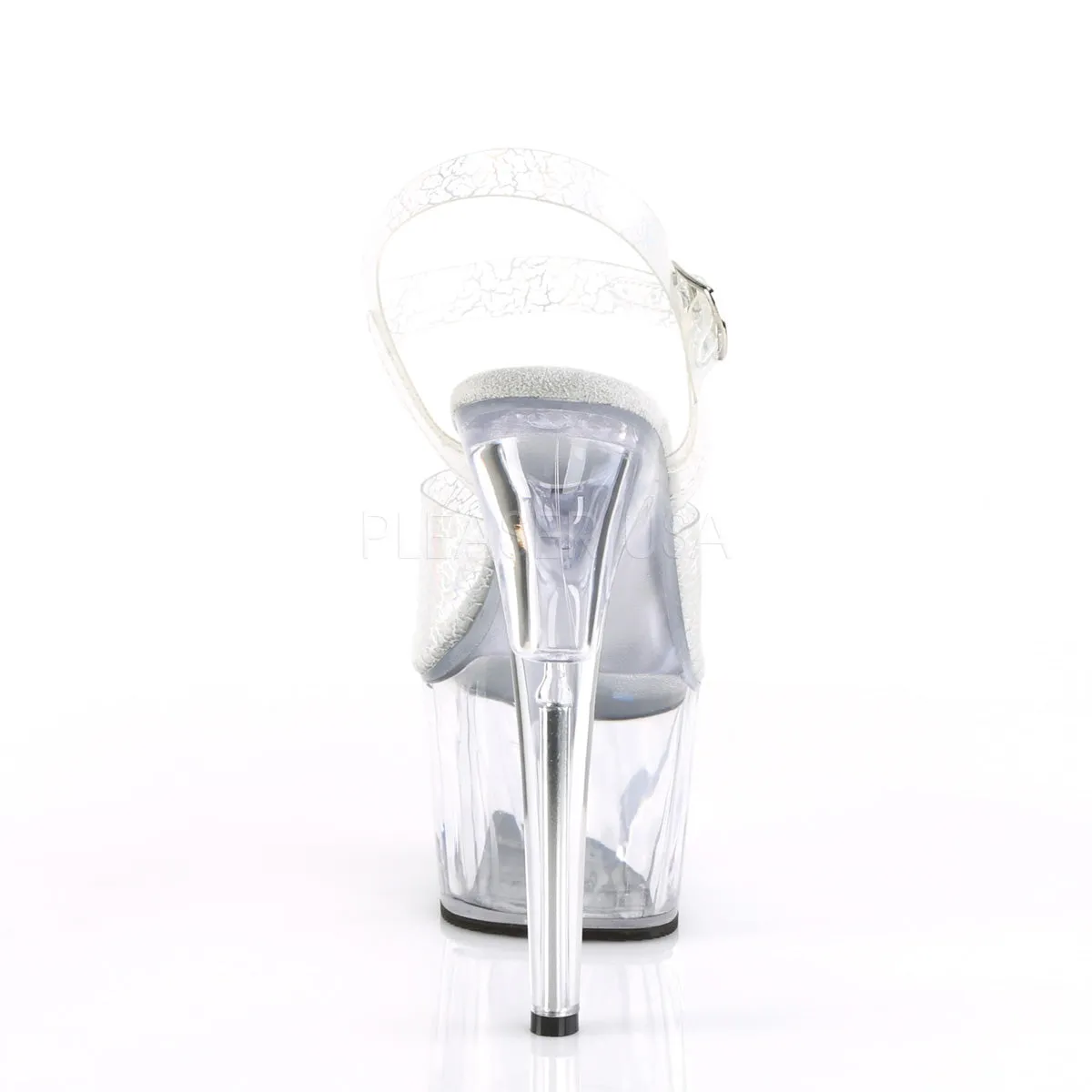 ADORE-708N-CK  Silver Cracker Hologram TPU/Clear