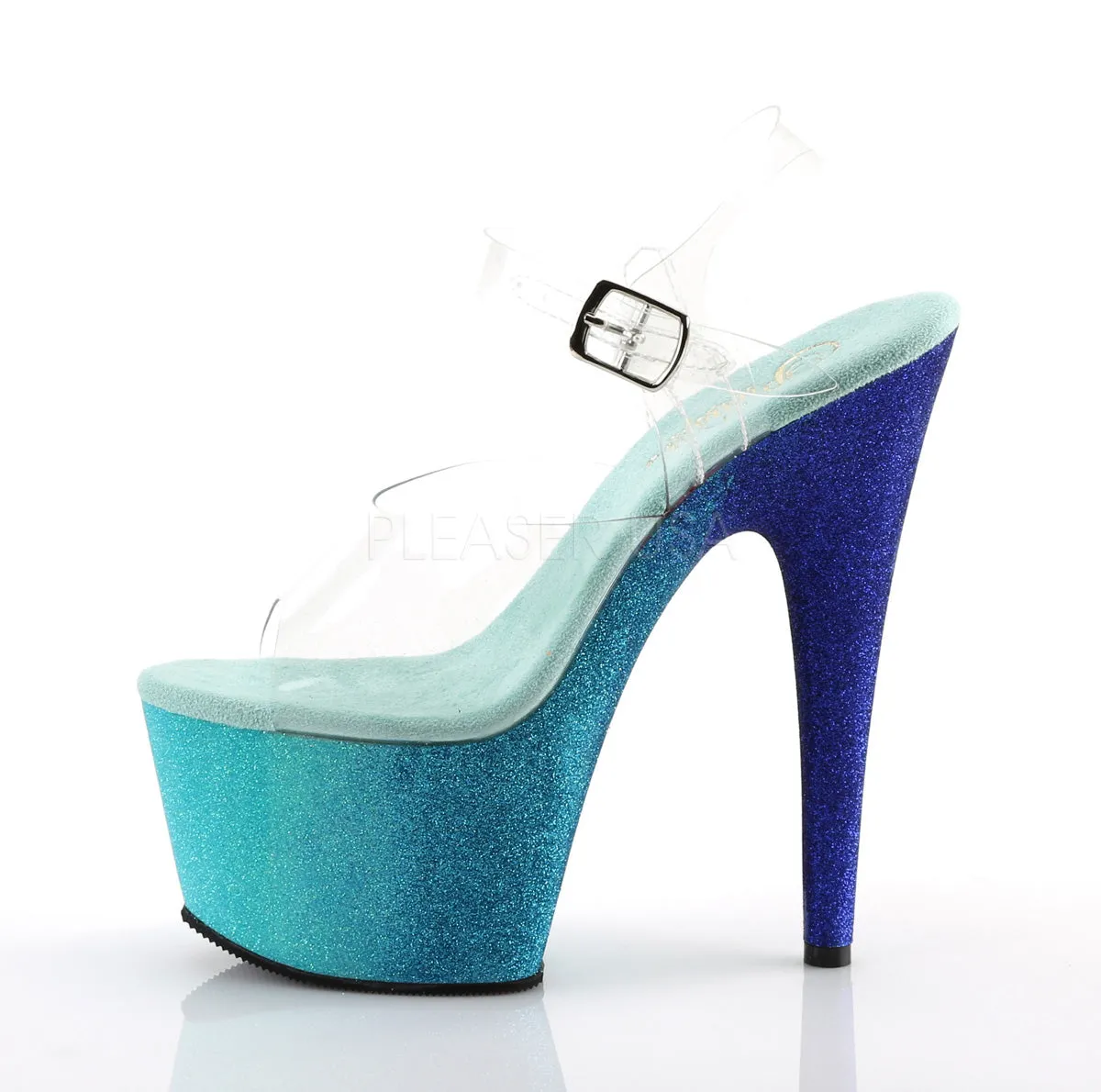 ADORE-708OMBRE  Clear/Aqua-Blue Ombre