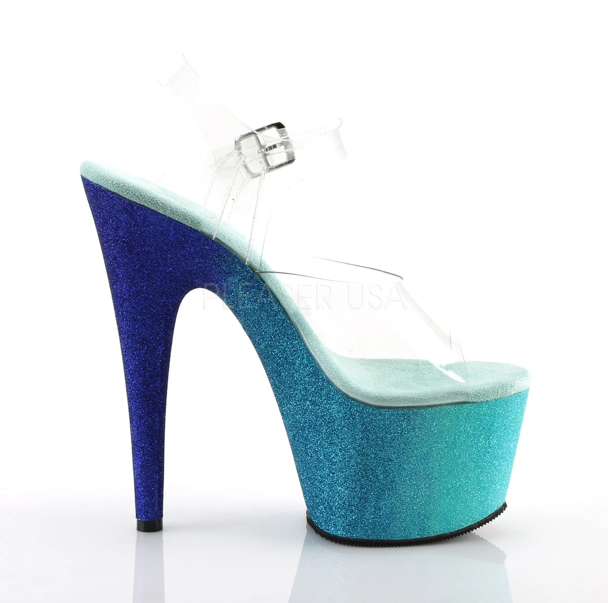 ADORE-708OMBRE  Clear/Aqua-Blue Ombre