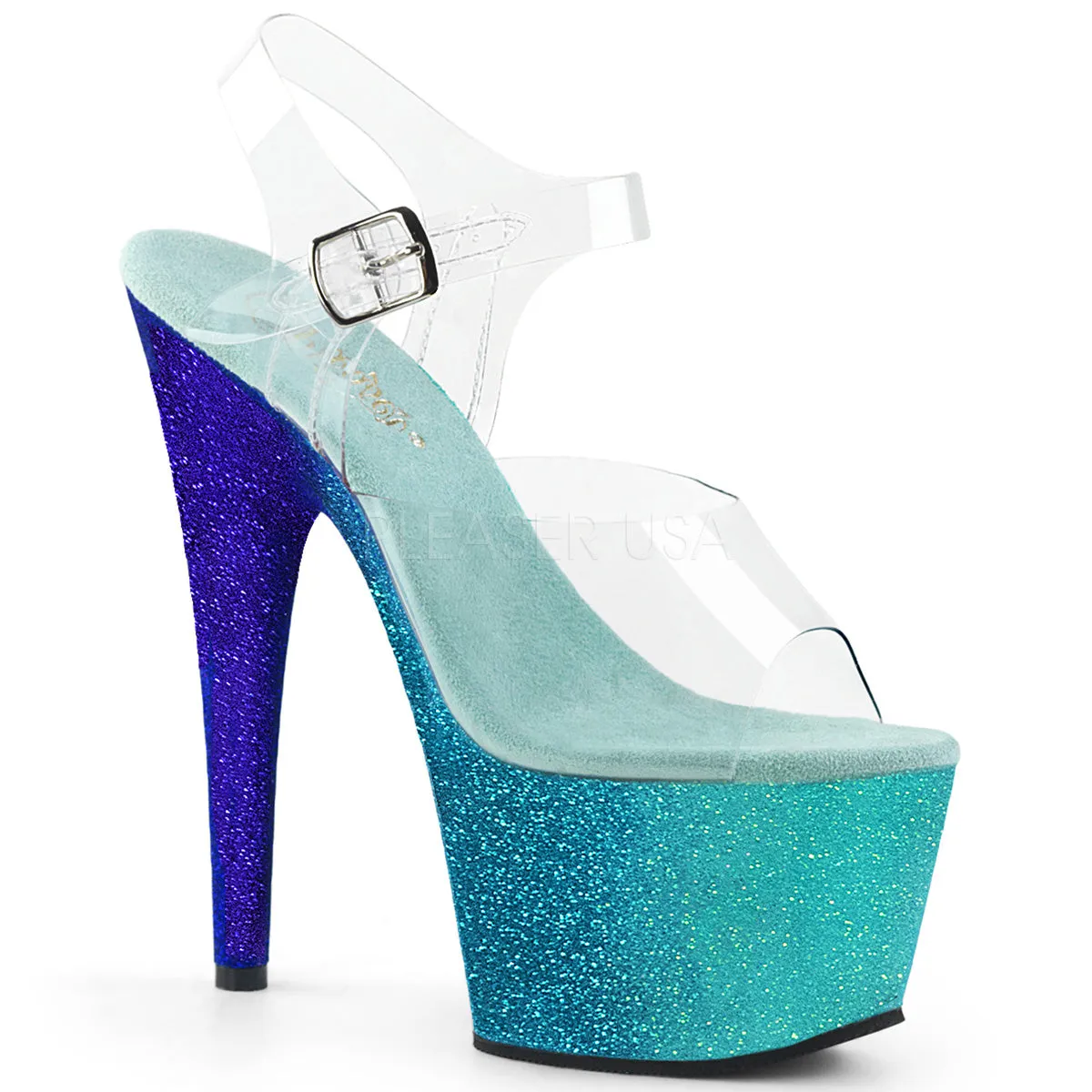 ADORE-708OMBRE  Clear/Aqua-Blue Ombre