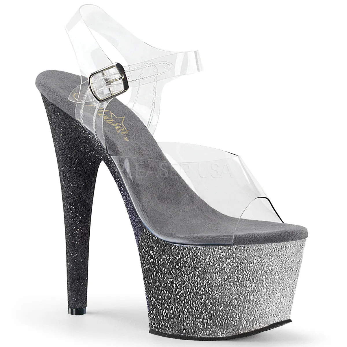 ADORE-708OMBRE  Clear/Silver-Black Ombre
