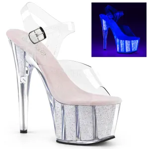 ADORE-708UVG  Clear/Neon Opal Glitter