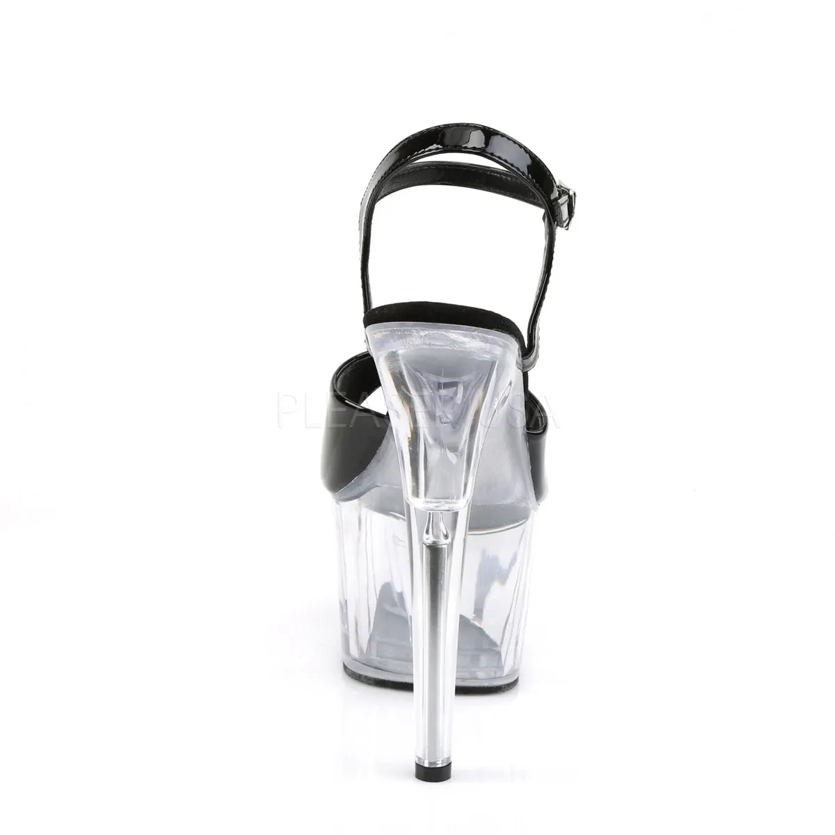 ADORE-709  Black Patent/ Clear