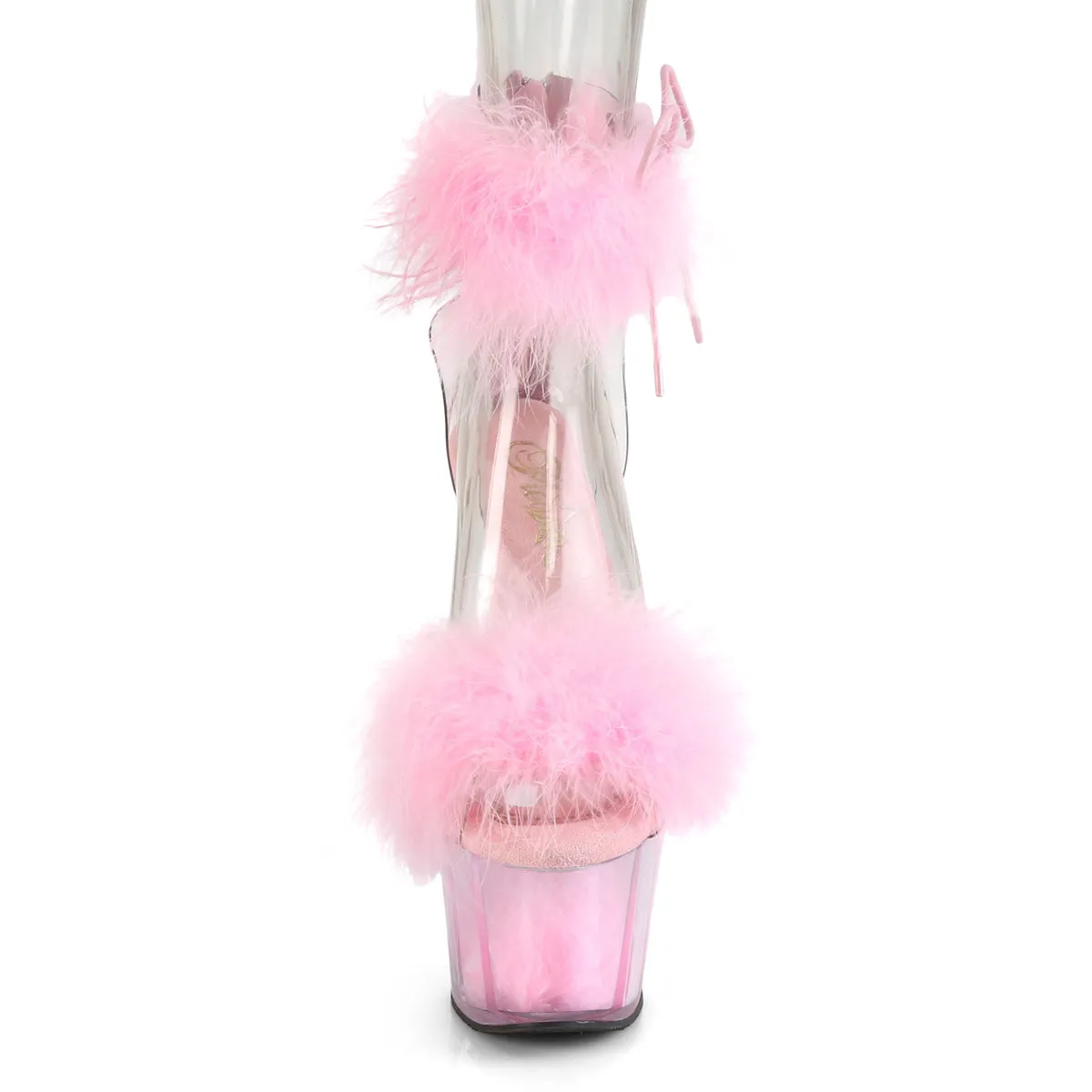 ADORE-724F  Clear-Baby Pink Fur/Baby Pink Fur