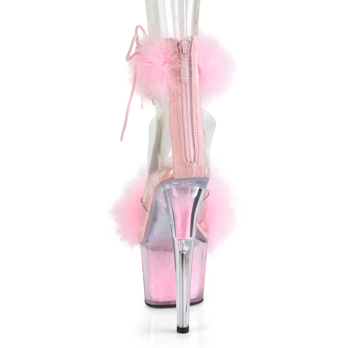 ADORE-724F  Clear-Baby Pink Fur/Baby Pink Fur