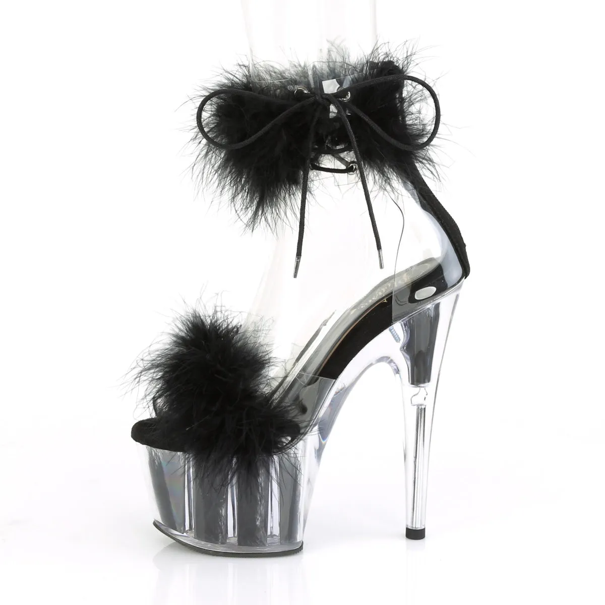 ADORE-724F  Clear-Black Fur/Black Fur