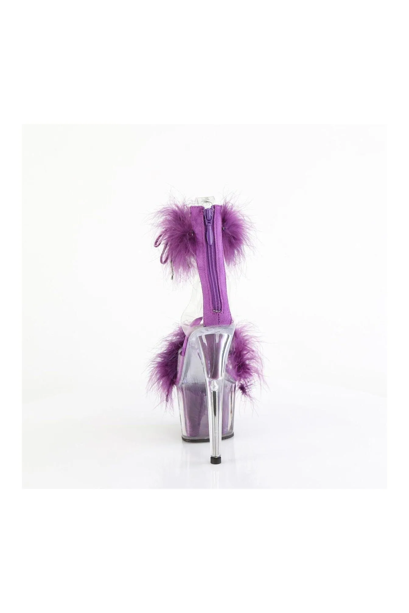 ADORE-724F Clear Marabou Sandal