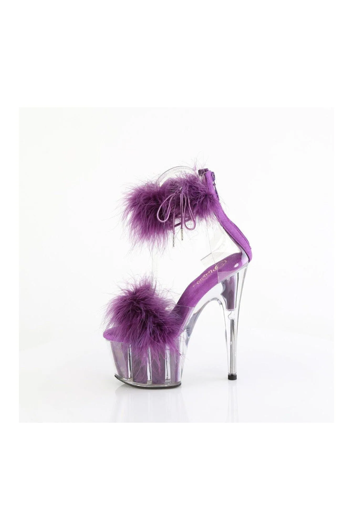 ADORE-724F Clear Marabou Sandal