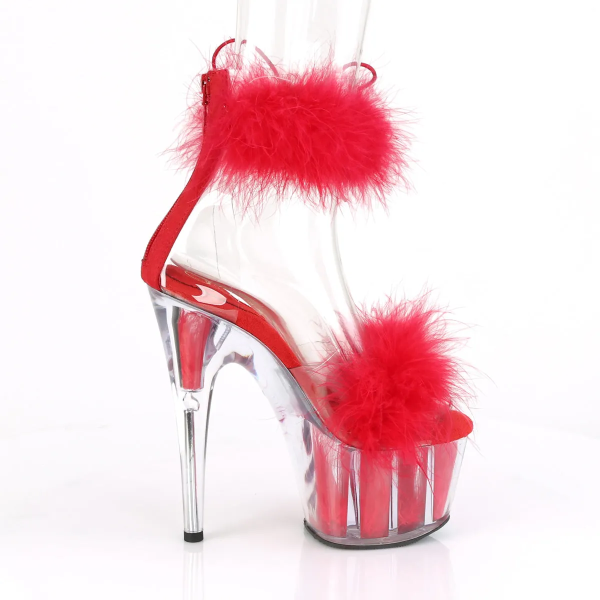 ADORE-724F  Clear-Red Fur/Red Fur
