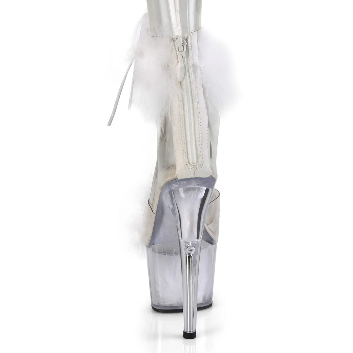 ADORE-724F  Clear-White Fur/White Fur