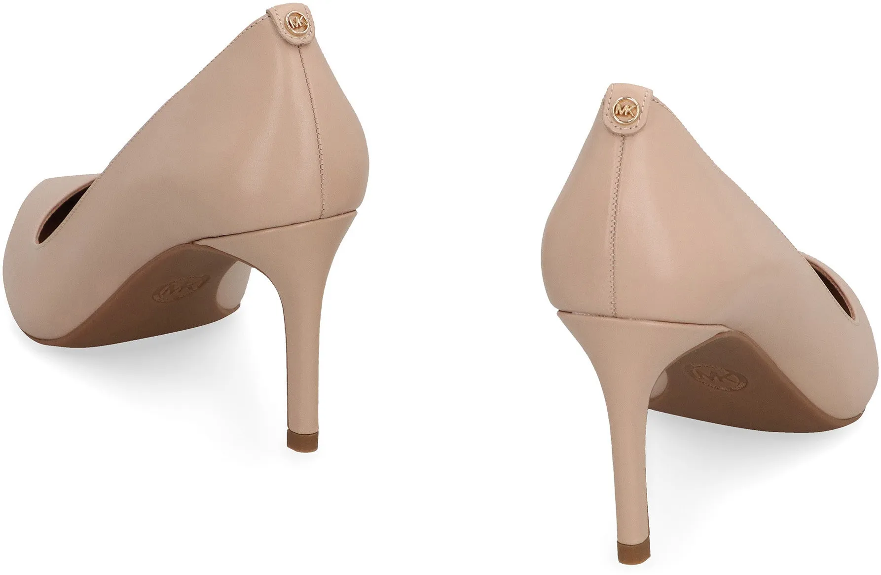 Alina leather pointy-toe pumps