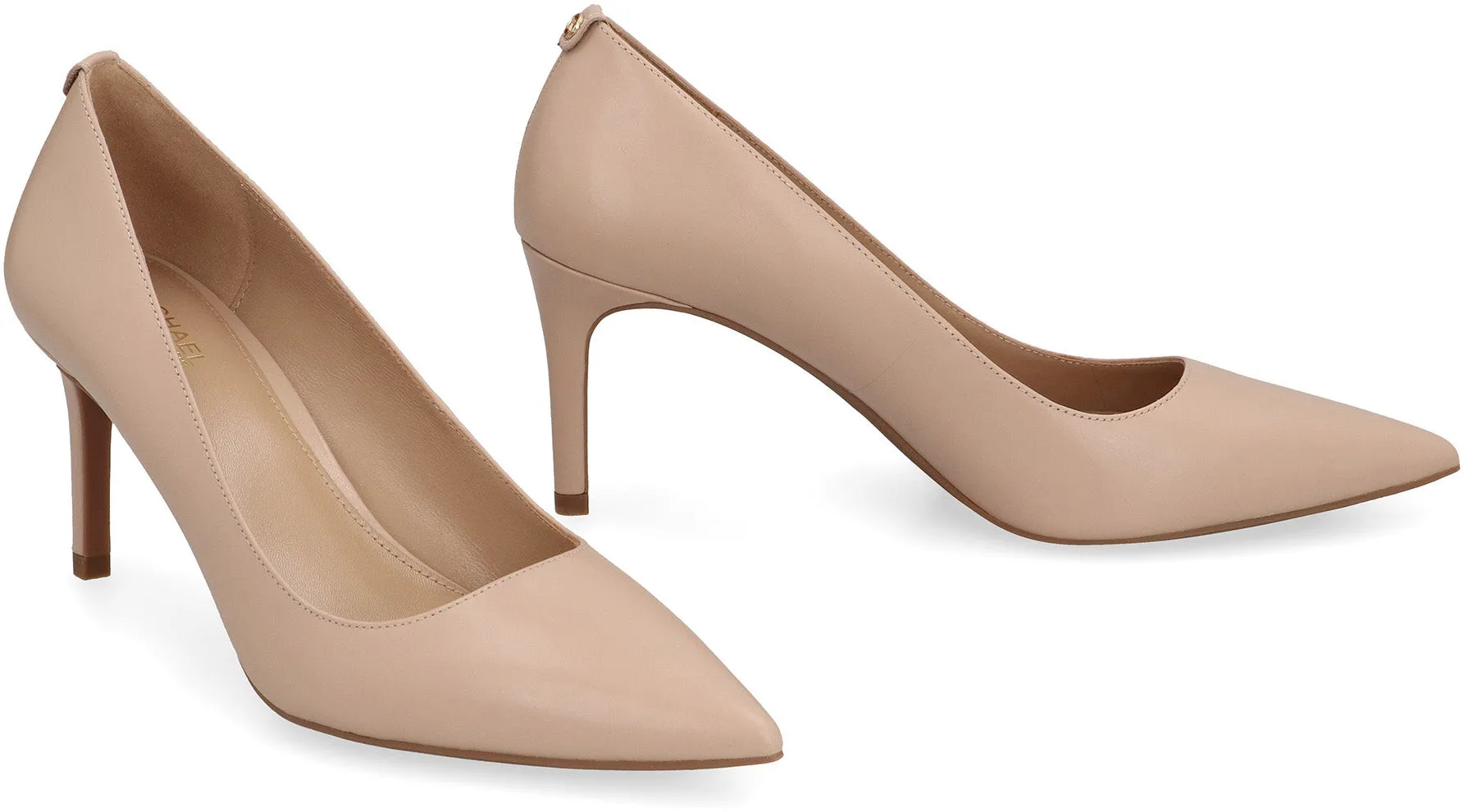 Alina leather pointy-toe pumps
