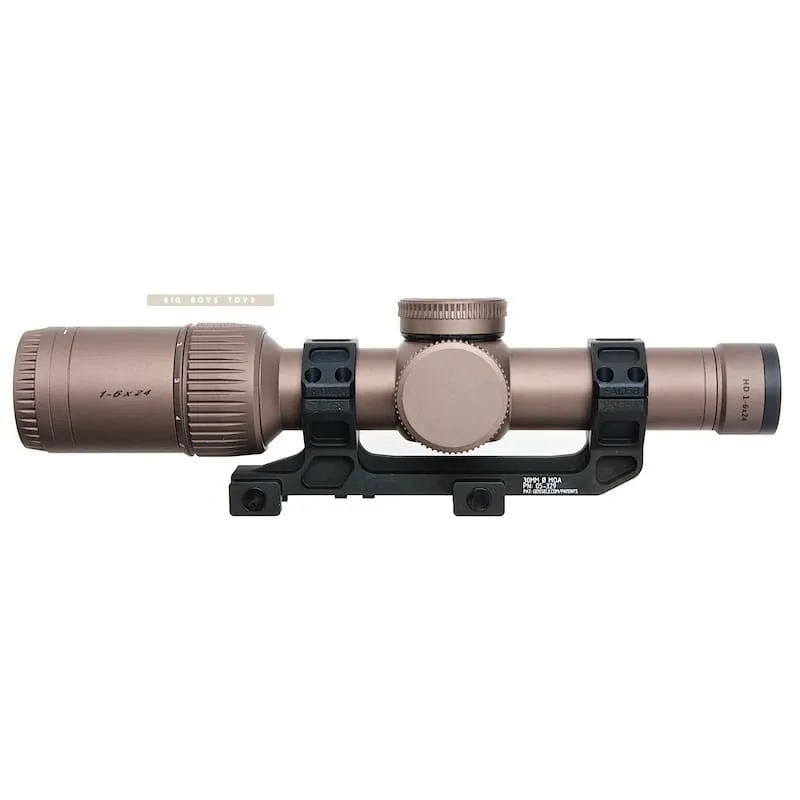 ARES 1-6 x 24 Illuminated Airsoft Scope w/ Scope Mount - Bronze