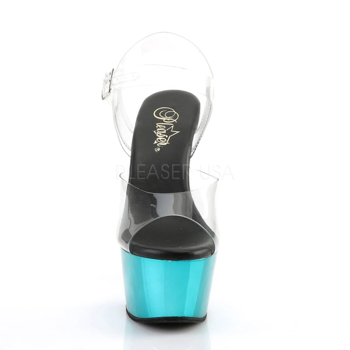 ASPIRE-608  Clear/Turquoise Chrome