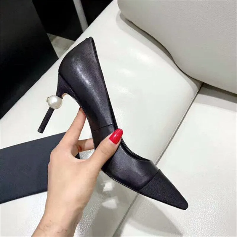 autumn color matching stiletto pumps
