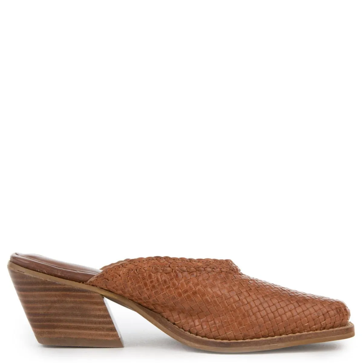 Avanti Tan Weave Mule Tan