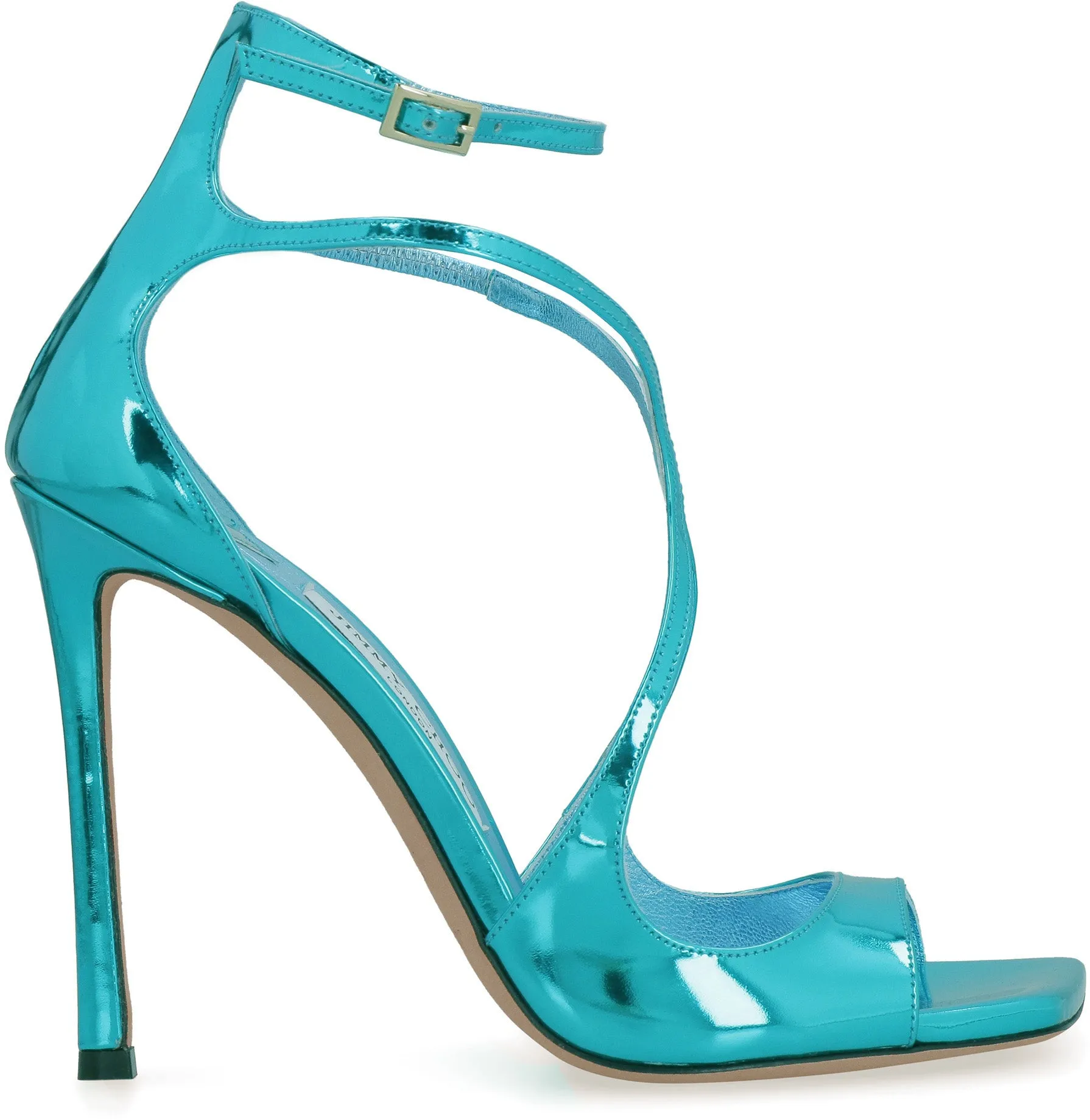 Azia patent leather heel sandals