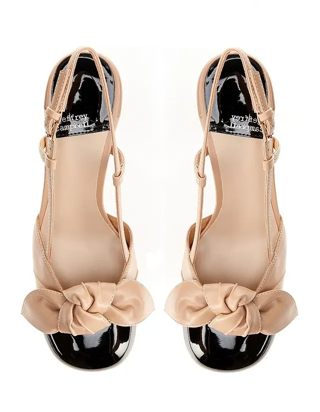 Babydoll™ – Beige Slingback Heels
