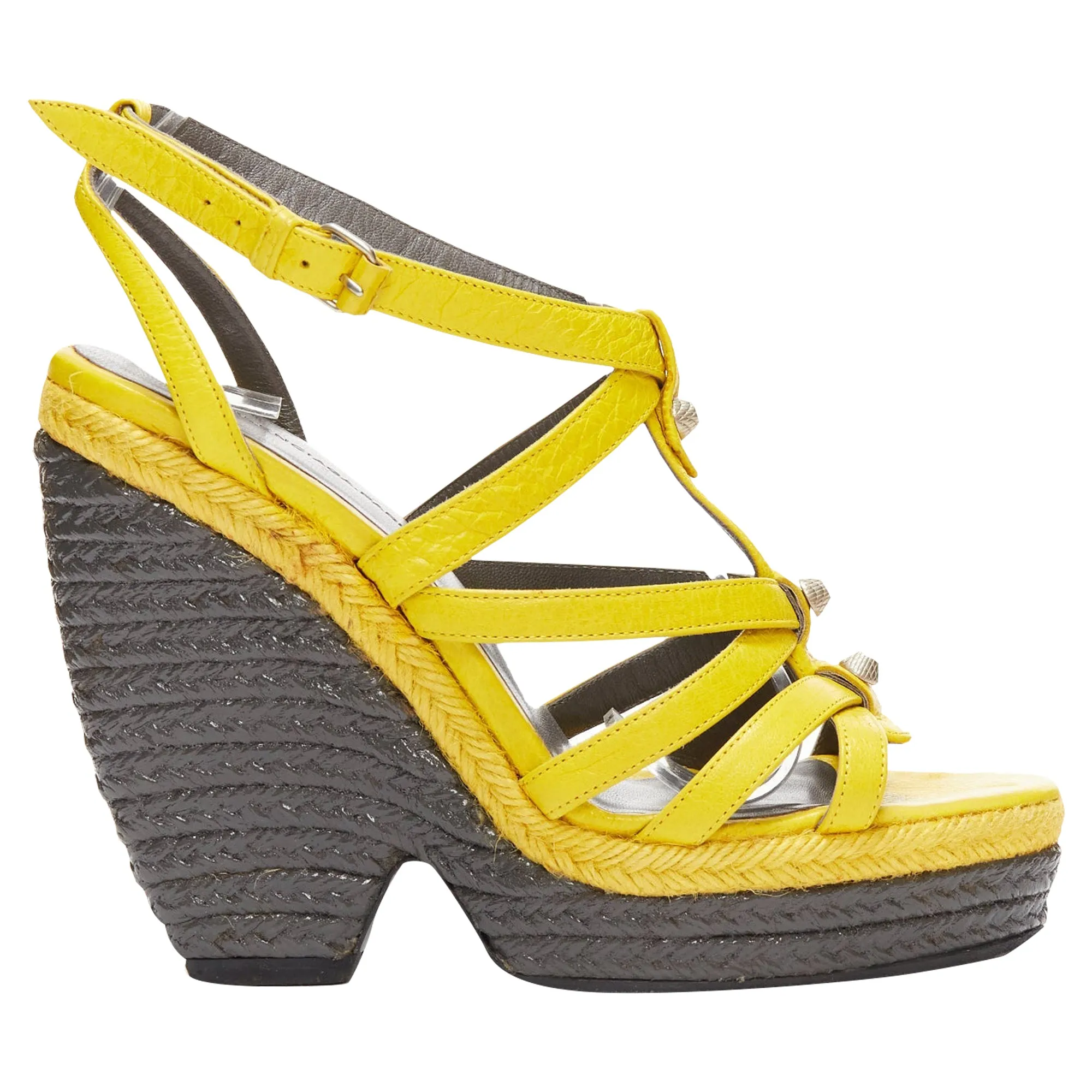Balenciaga Arena studded espadrille wedge heel