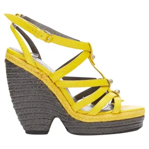 Balenciaga Arena studded espadrille wedge heel