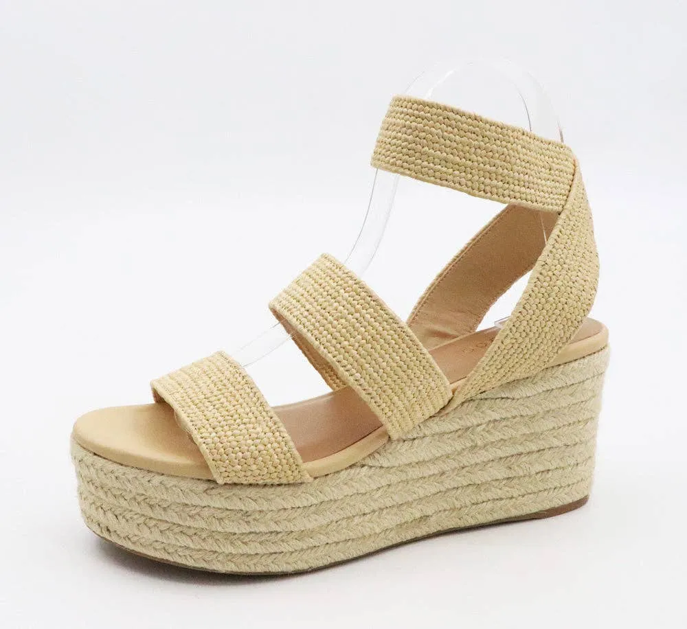 Bamboo Women Espadrille Wedge Flyknit Stiple Strap Sandals