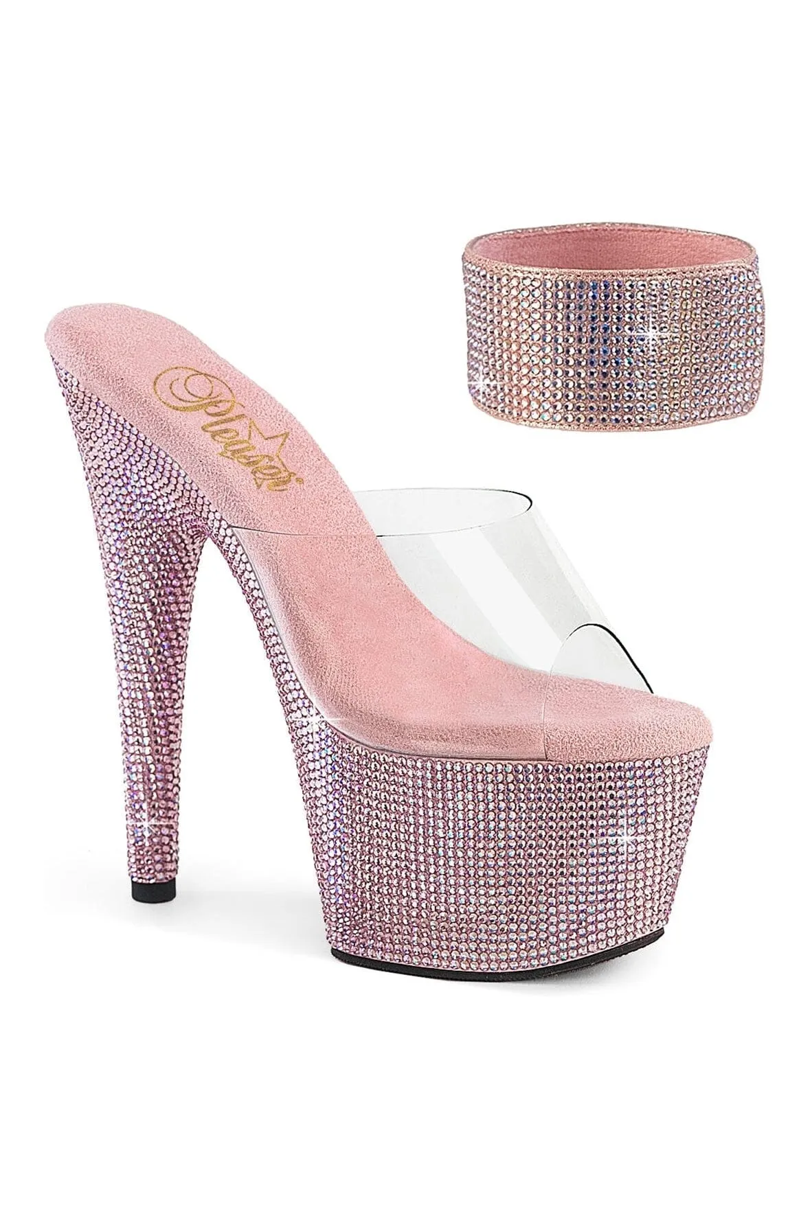 BEJEWELED-712RS Clear Vinyl Slide