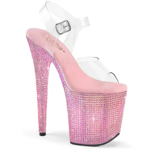BEJEWELED-808RRS  Clear/Baby Pink RS