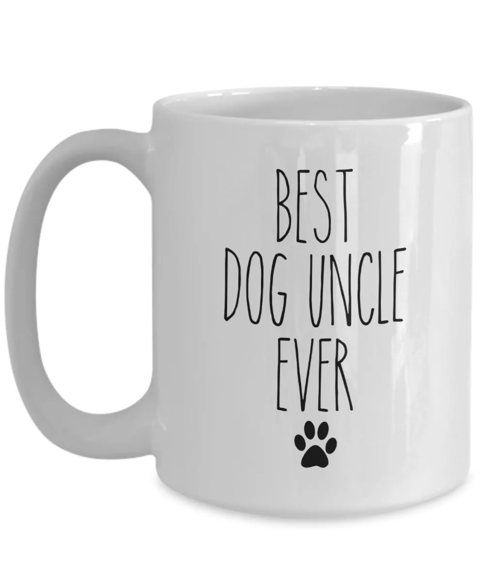 Best Dog Uncle Ever Mug Coffee Cup Funny Gift