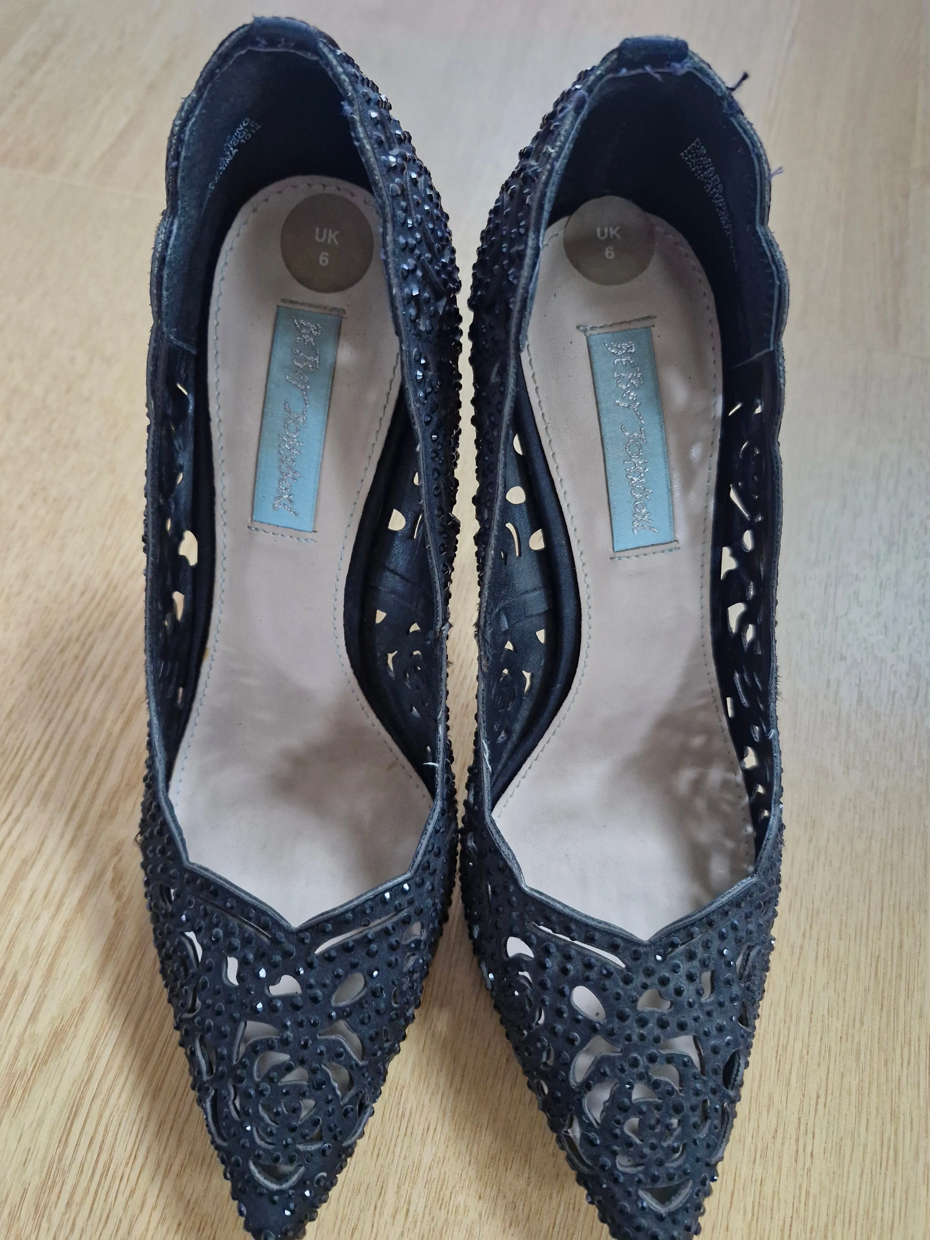 Black Betsy Johnsons, well worn UK6