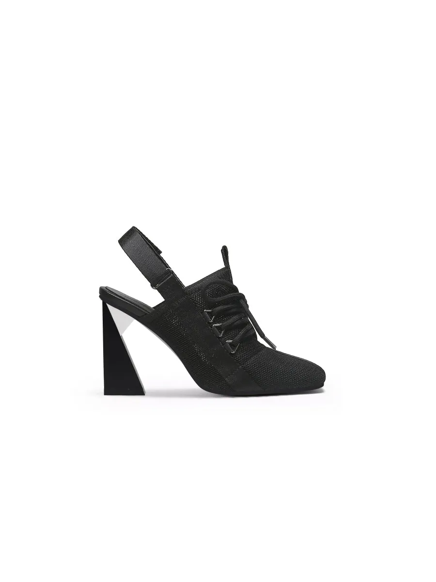 Black Mesh Upper Slingback