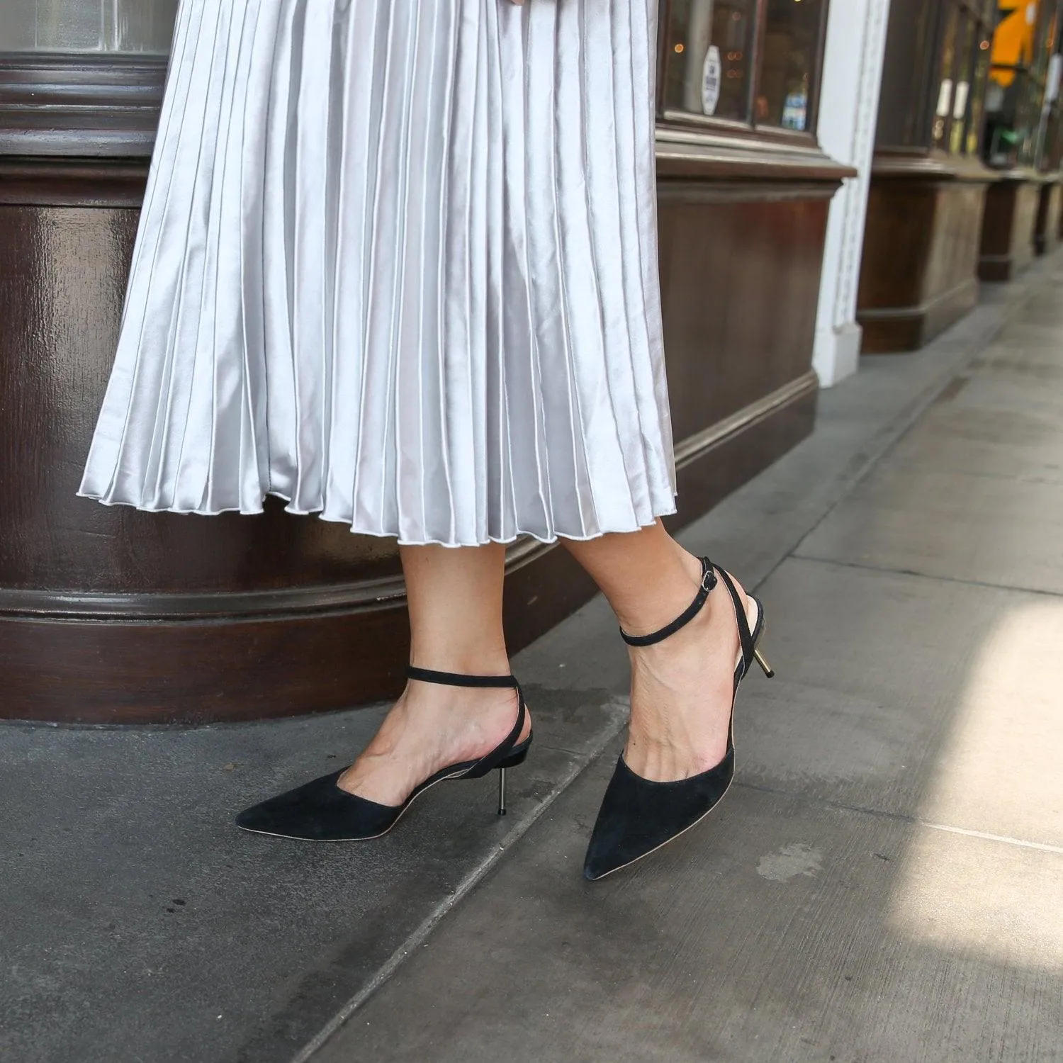 Black Suede Stiletto   Marilyn