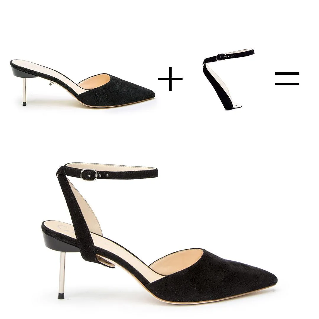 Black Suede Stiletto   Marilyn