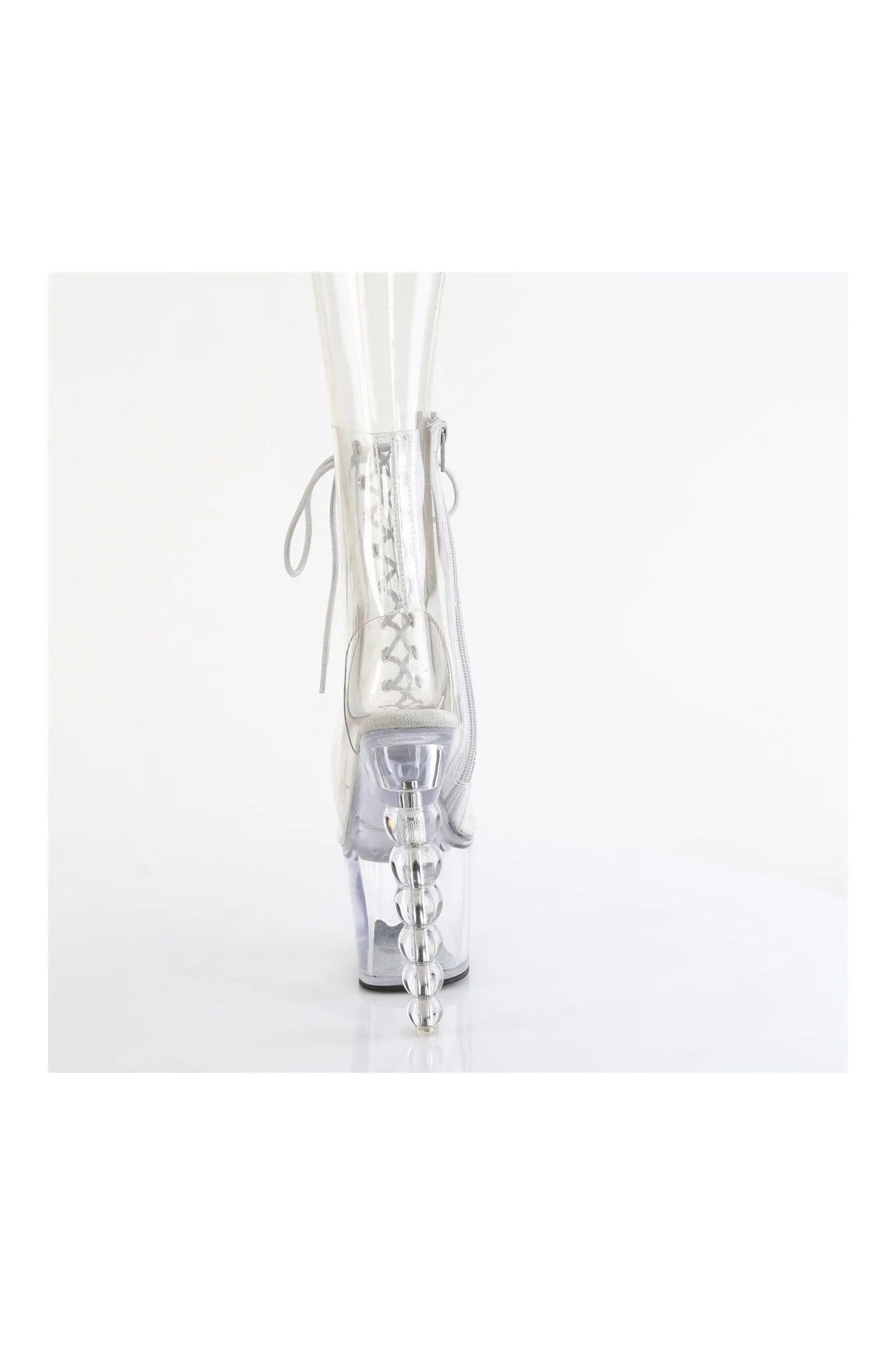 BLISS-1016C Clear Vinyl Ankle Boot