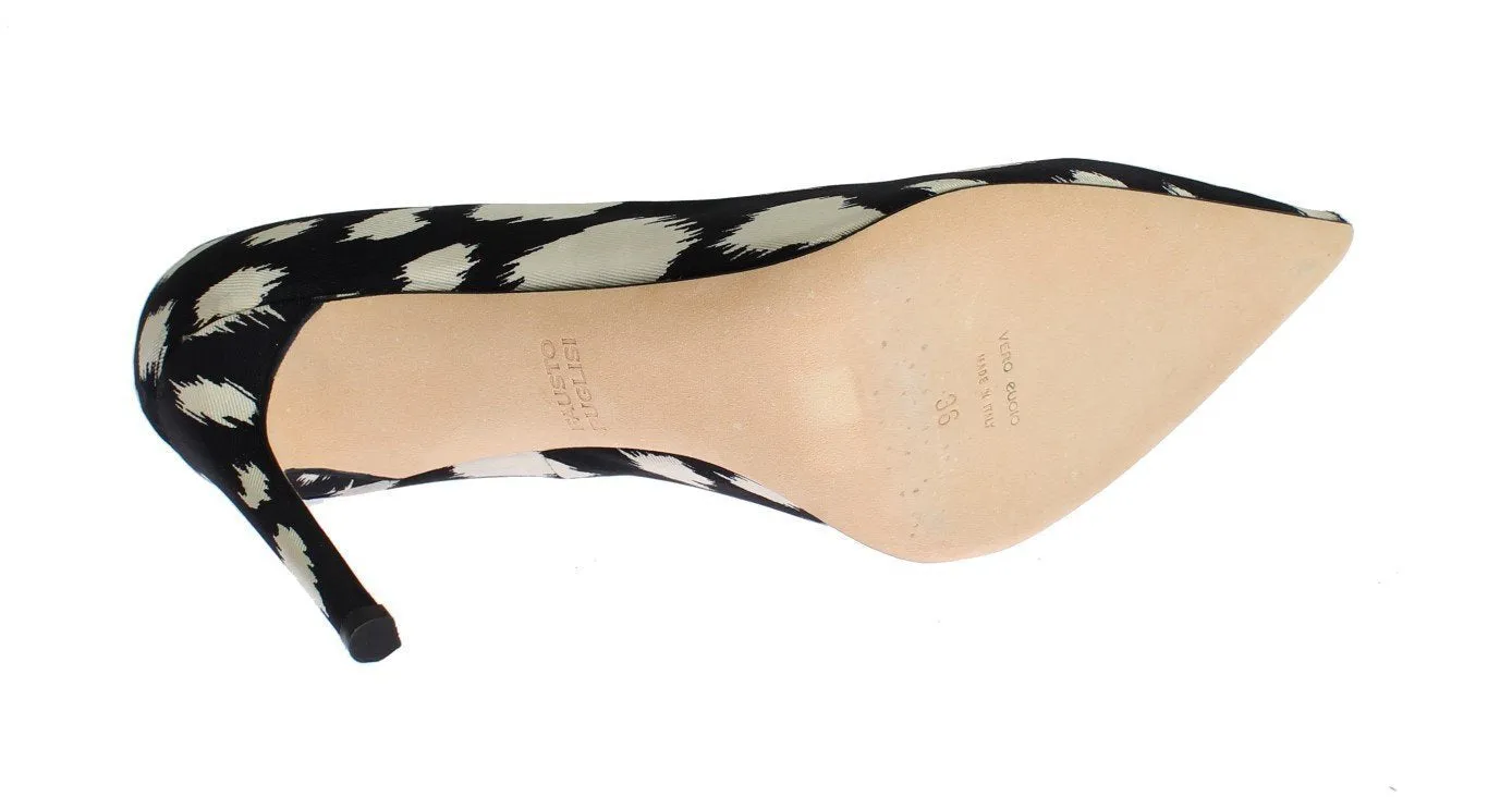 Blue White Stiletto Heels Pumps